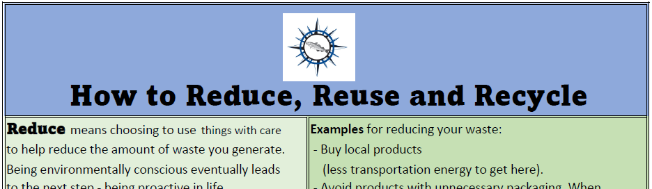 How to reduce reuse and recycle